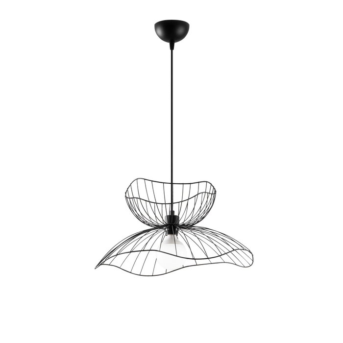 Opviq Lámpara de araña industrial ajustable en negro